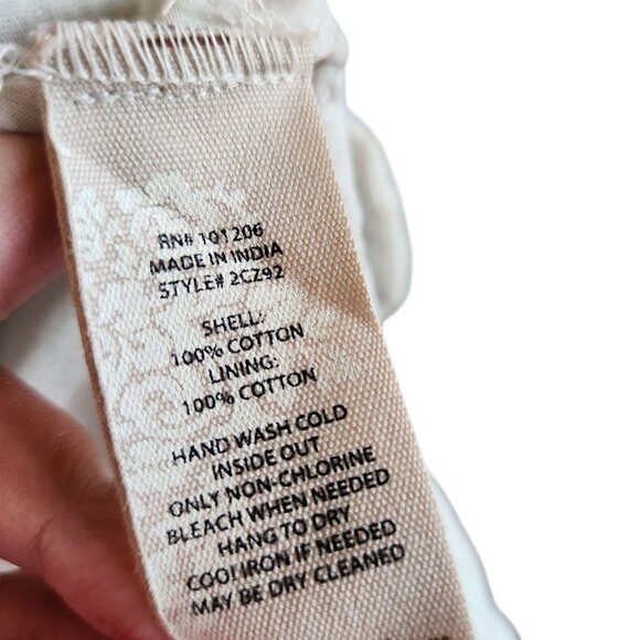 Soft Surroundings Shirt Large Pale Gray Charlotte Top Women's Embroidered NEW - Picture 9 of 13